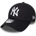 siltovka-zaoblena-cierna-nastavitelny-pre-deti-velcro-9forty-essential-new-york-yankees-mlb-new-era