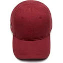 lacoste-basic-side-crocodile-verstellbare-bordeauxrote-kappe-mit-gebogenem-schirm