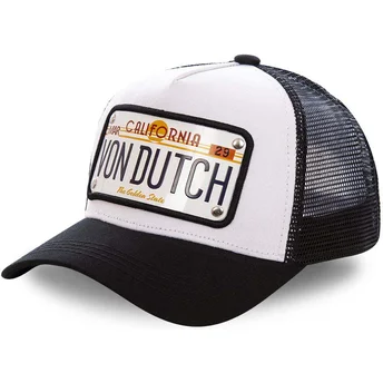 Šiltovka zaoblená biely nastaviteľný placa California CAL1 Von Dutch