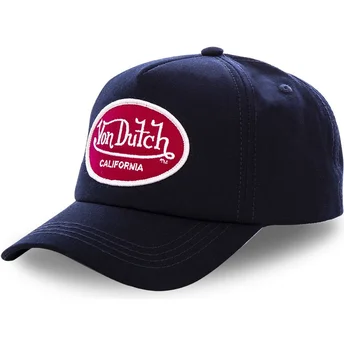 von-dutch-mar-marineblaue-snapback-cap-mit-gebogenem-schirm