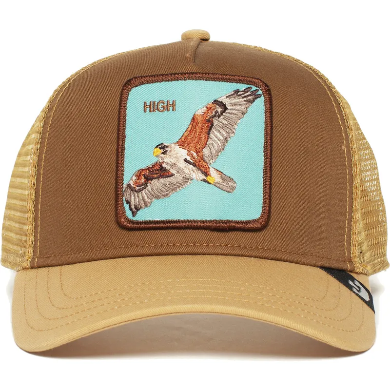 siltovka-zaoblena-hneda-snapback-high-the-farm-goorin-bros