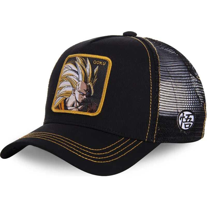 siltovka-zaoblena-cierna-snapback-super-saiyan-3-san3-son-goku-dragon-ball-capslab