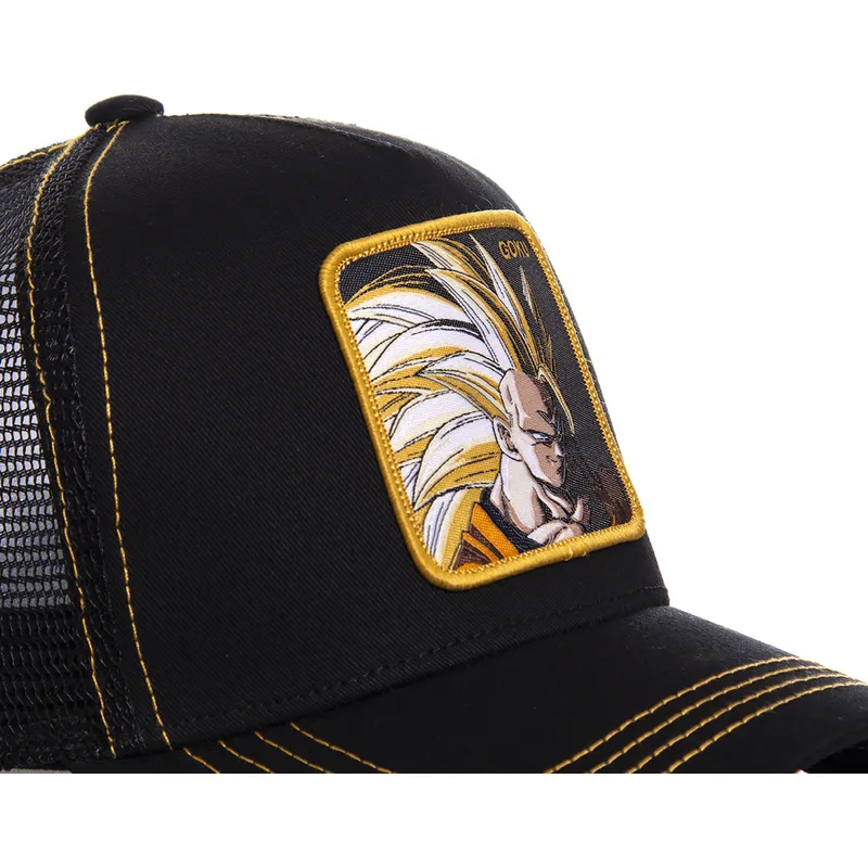 siltovka-zaoblena-cierna-snapback-super-saiyan-3-san3-son-goku-dragon-ball-capslab