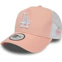 siltovka-zaoblena-ruzova-snapback-league-essential-a-frame-los-angeles-dodgers-mlb-new-era