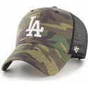 los-angeles-dodgers-mlb-47-brand-mvp-branson-2-trucker-cap-in-camouflage-mit-weissem-logo