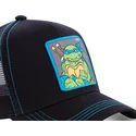 siltovka-zaoblena-cierna-snapback-leo-leonardo-ninja-korytnacky-capslab