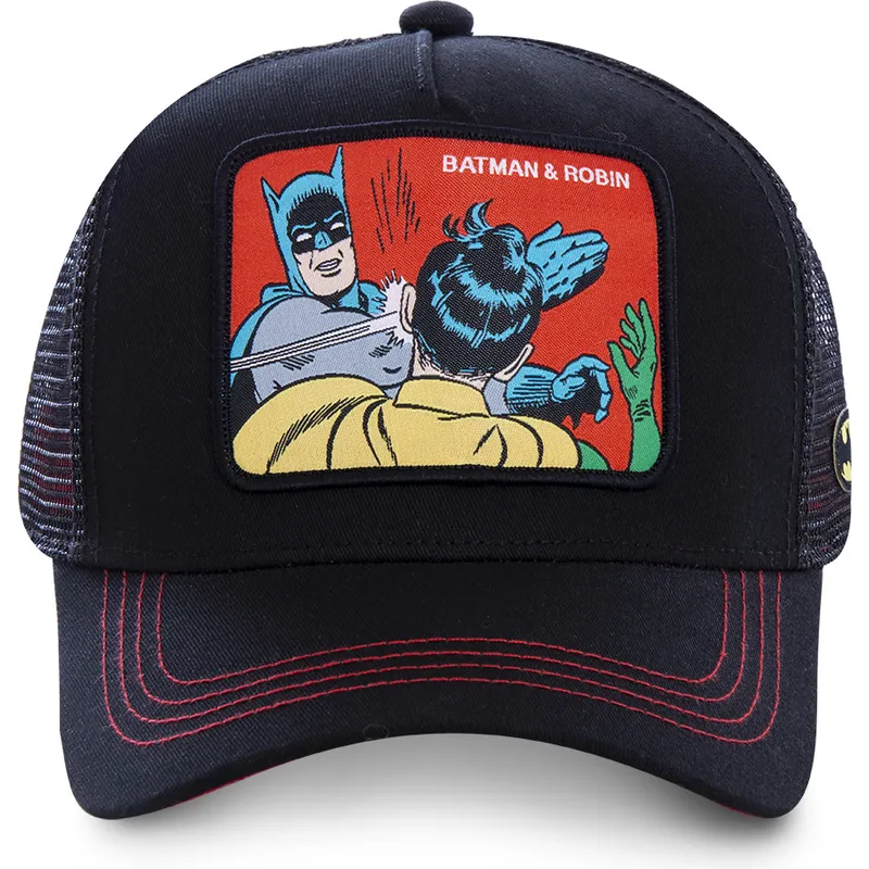 schwarze-trucker-cap-batman-robin-mem2-dc-comics-von-capslab