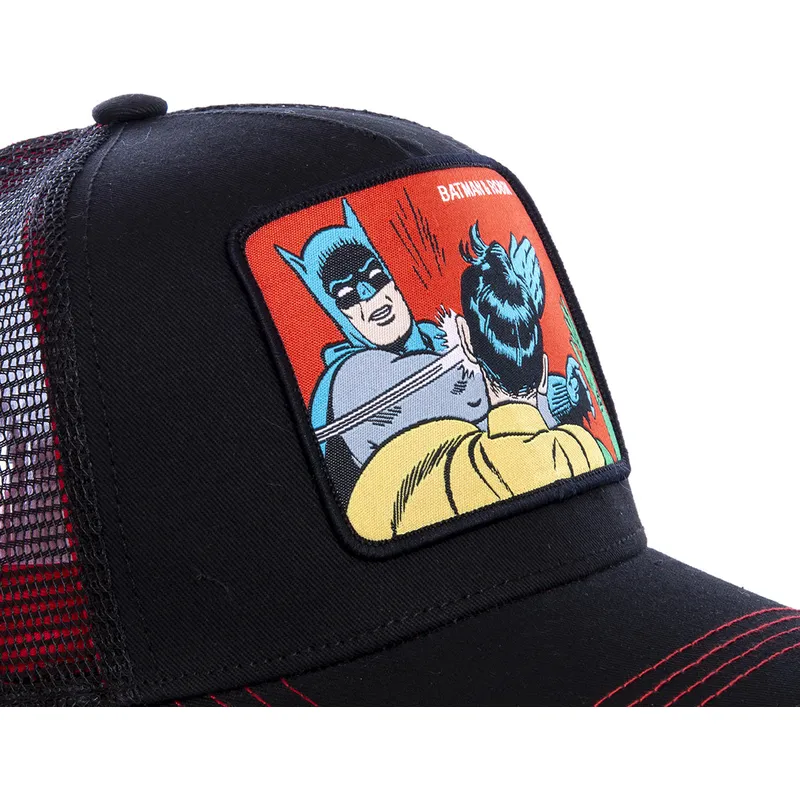 schwarze-trucker-cap-batman-robin-mem2-dc-comics-von-capslab
