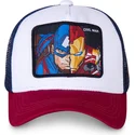 siltovka-zaoblena-biely-snapback-civil-war-war1-kapitan-amerika-a-iron-man-marvel-comics-capslab