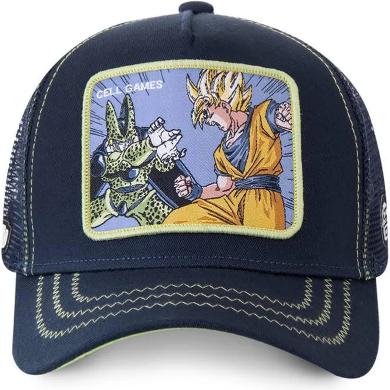cap-zaoblena-navy-blue-snapback-cell-vs-goku-dragon-ball-capslab