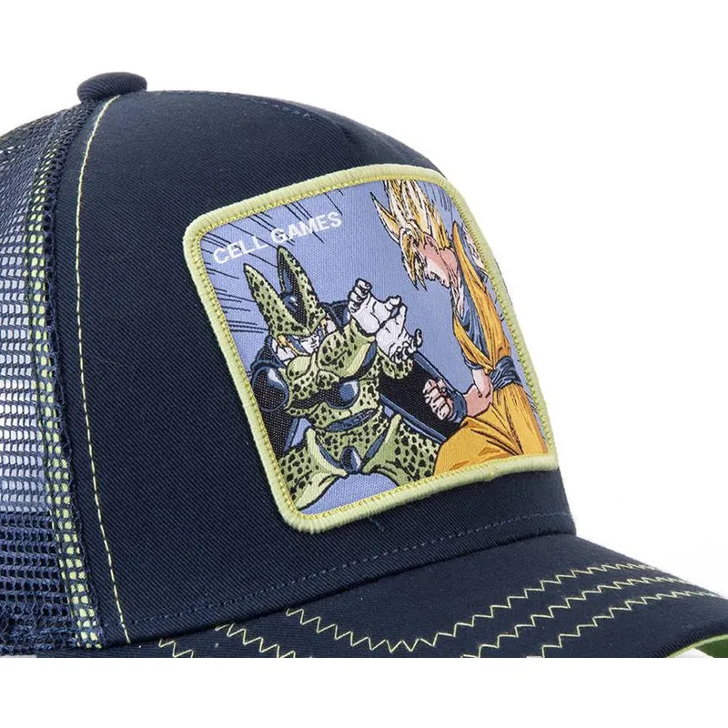 cap-zaoblena-navy-blue-snapback-cell-vs-goku-dragon-ball-capslab