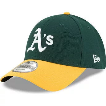 New Era Curved Brim 9FORTY The League Oakland Athletics MLB Adjustable Cap grün und gelb