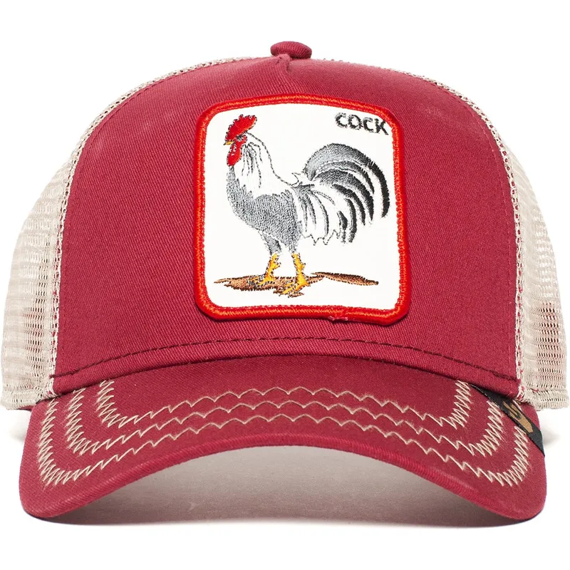 siltovka-zaoblena-cervena-snapback-rooster-the-farm-goorin-bros