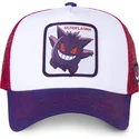 siltovka-zaoblena-biely-snapback-gen1-gengar-pokemon-capslab