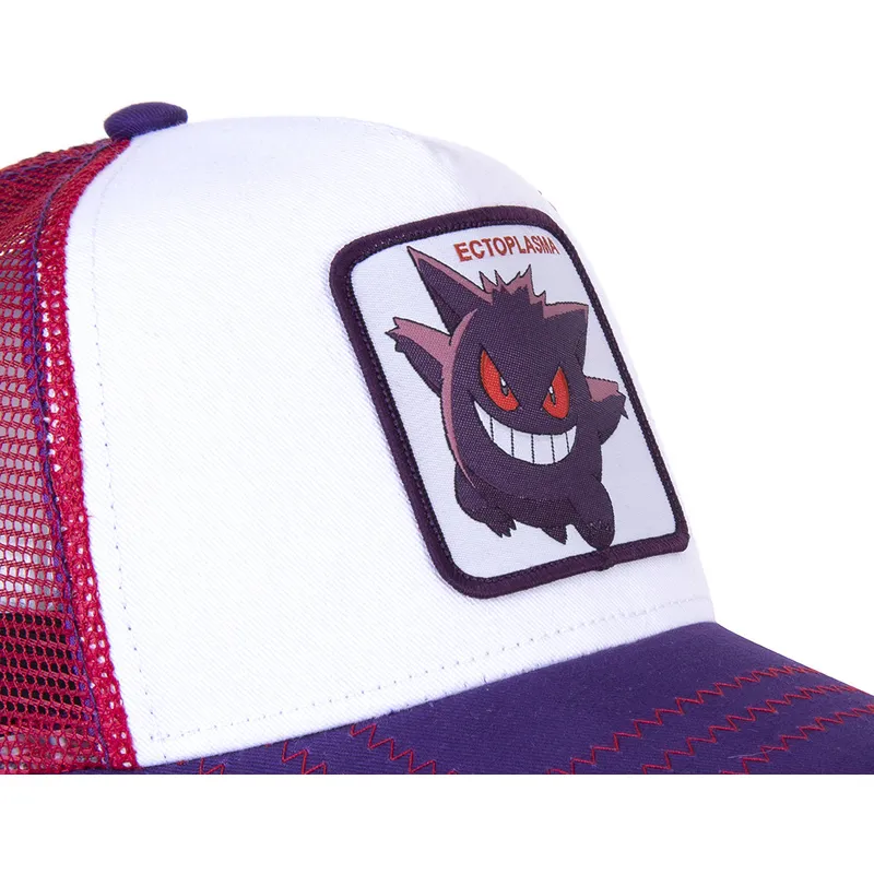 siltovka-zaoblena-biely-snapback-gen1-gengar-pokemon-capslab