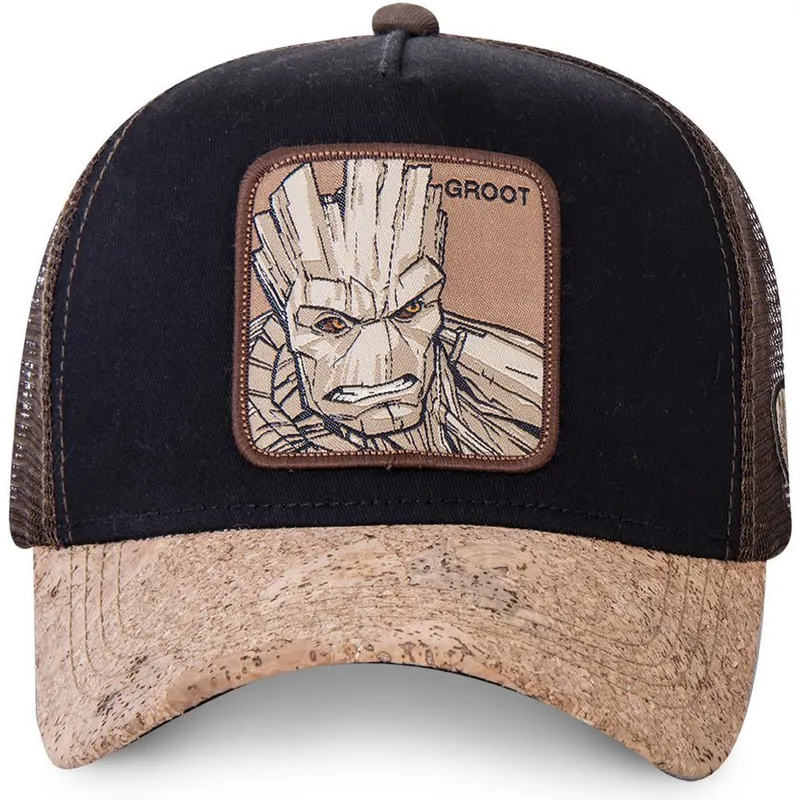cap-zaoblena-black-snapback-groot-marvel-comics-capslab