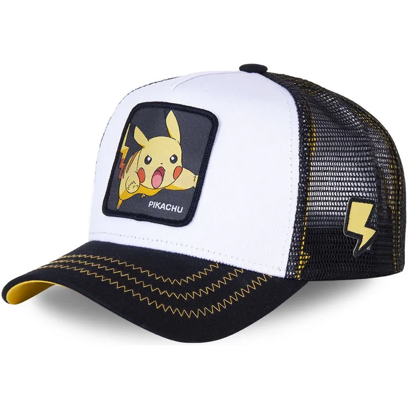 cap-zaoblena-white-snapback-pikachu-pokemon-capslab cap-zaoblena-white-snapback-pikachu-pokemon-capslab