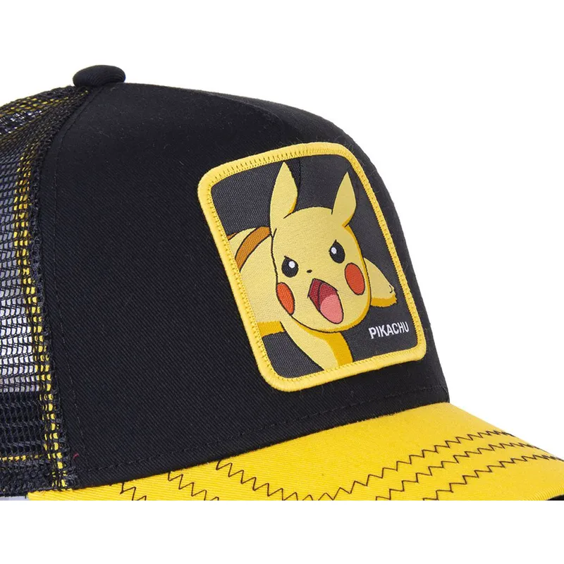 siltovka-zaoblena-cierna-snapback-pik6-pikachu-pokemon-capslab
