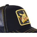 cap-zaoblena-black-snapback-pikachu-pokemon-capslab