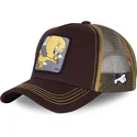 capslab-looney-tunes-piolin-braune-trucker-kappe-tit1