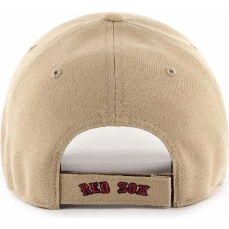 siltovka-zaoblena-khaki-snapback-ajustable-mvp-boston-red-sox-mlb-47-brand