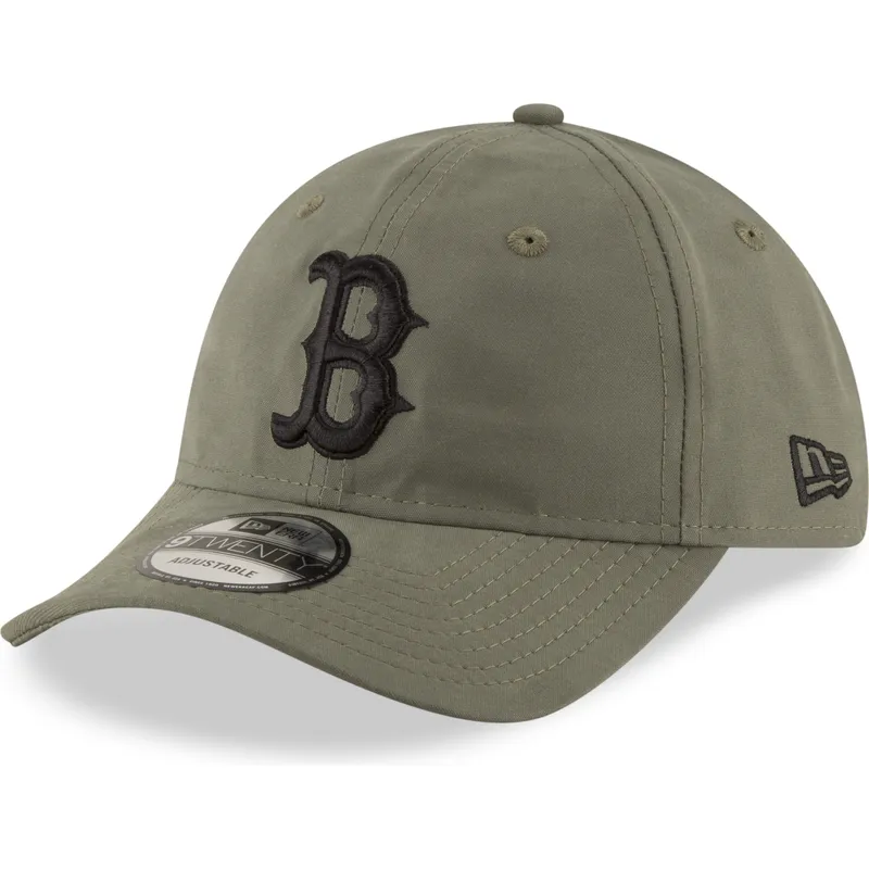 siltovka-zaoblena-zelena-nastavitelny-9twenty-nylon-packable-boston-red-sox-mlb-new-era
