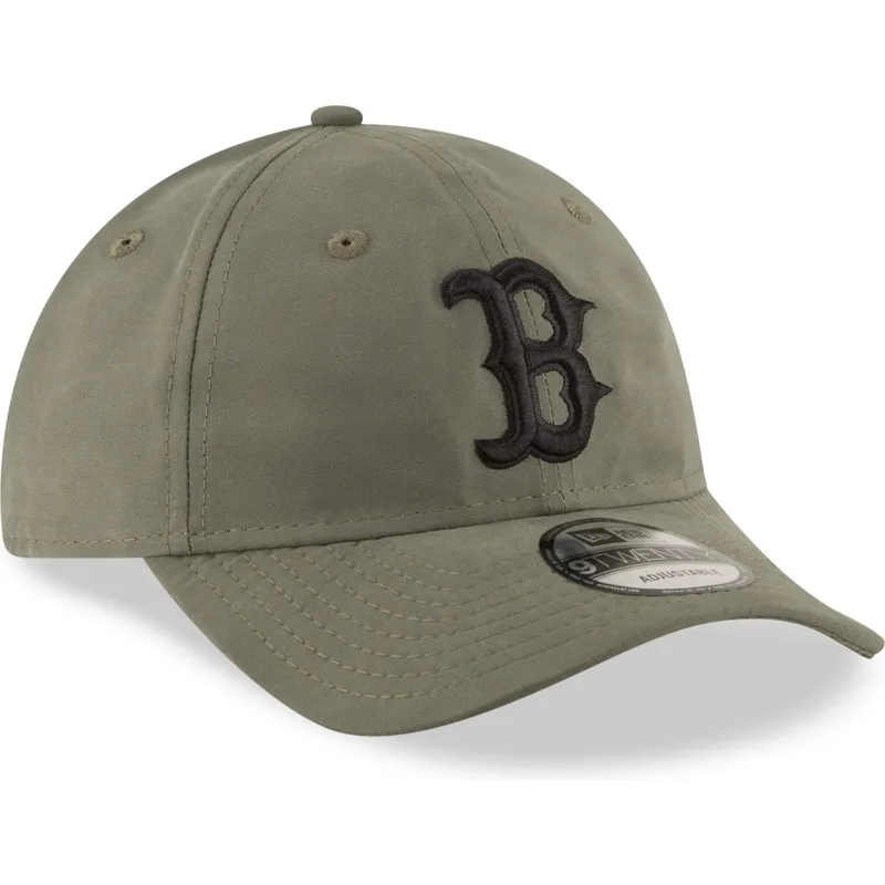 siltovka-zaoblena-zelena-nastavitelny-9twenty-nylon-packable-boston-red-sox-mlb-new-era