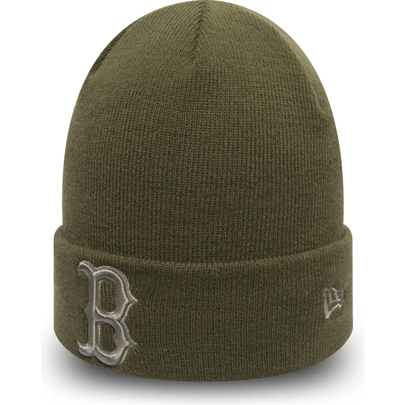ciapka-zelena-cuff-knit-league-essential-boston-red-sox-mlb-new-era