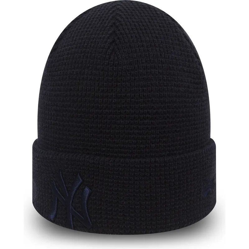 ciapka-tmavomodra-cuff-knit-essential-waffle-new-york-yankees-mlb-new-era