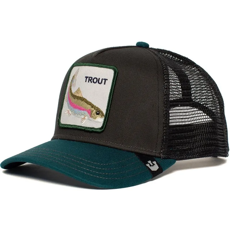 siltovka-zaoblena-cierna-snapback-rainbow-trout-the-farm-goorin-bros