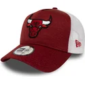 siltovka-zaoblena-cervena-nastavitelny-trucker-shadow-tech-a-frame-chicago-bulls-nba-new-era