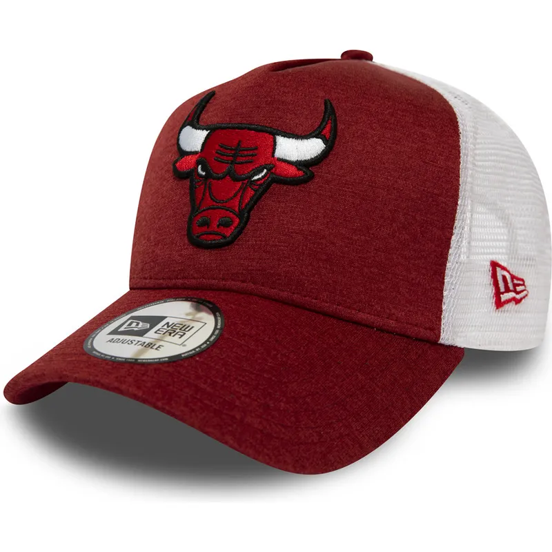 siltovka-zaoblena-cervena-nastavitelny-trucker-shadow-tech-a-frame-chicago-bulls-nba-new-era