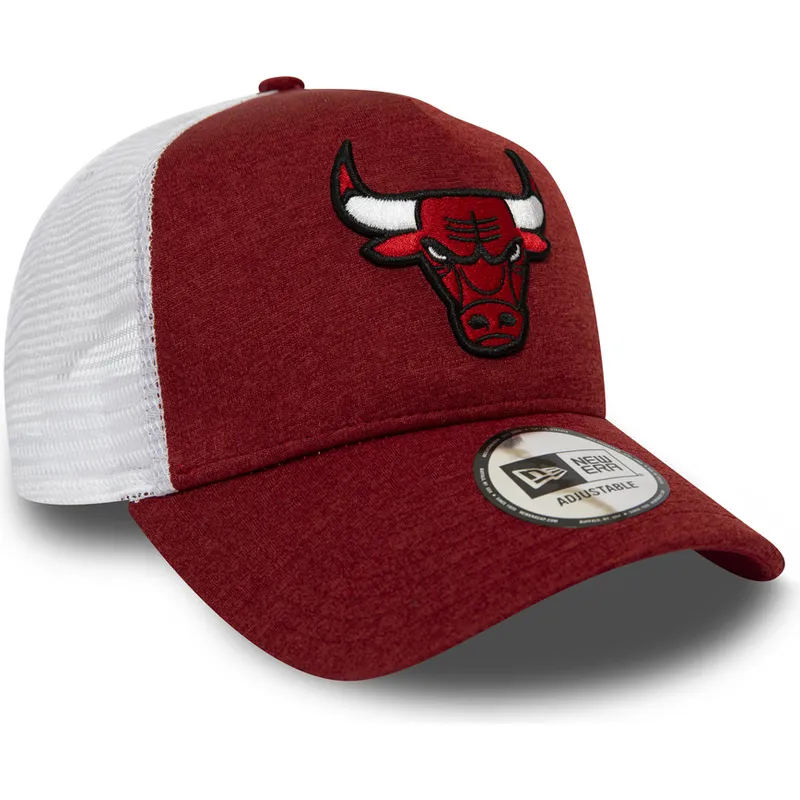 siltovka-zaoblena-cervena-nastavitelny-trucker-shadow-tech-a-frame-chicago-bulls-nba-new-era