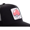 siltovka-zaoblena-cierna-snapback-pok1-poke-ball-pokemon-capslab