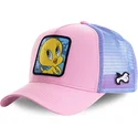 siltovka-zaoblena-ruzova-snapback-twe1-tweety-looney-tunes-capslab