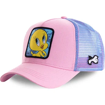 siltovka-zaoblena-ruzova-snapback-twe1-tweety-looney-tunes-capslab