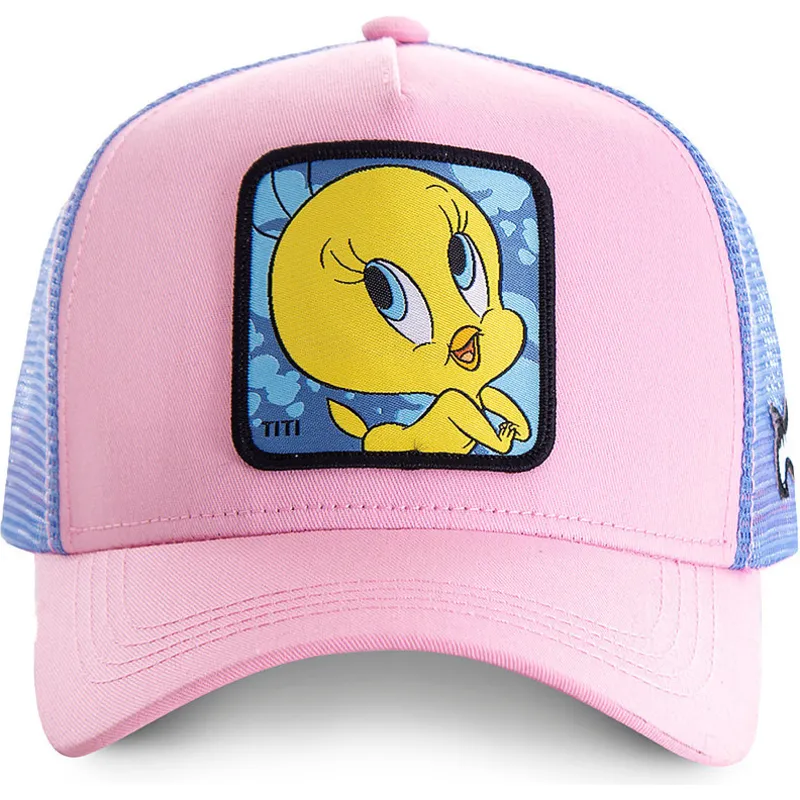 siltovka-zaoblena-ruzova-snapback-twe1-tweety-looney-tunes-capslab