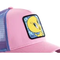 siltovka-zaoblena-ruzova-snapback-twe1-tweety-looney-tunes-capslab