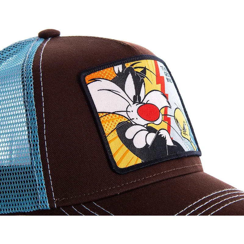 siltovka-zaoblena-hneda-snapback-vs-tvg1-sylvester-a-tweety-looney-tunes-capslab