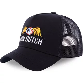 Von Dutch EYEPAT3 Black Trucker Hat
