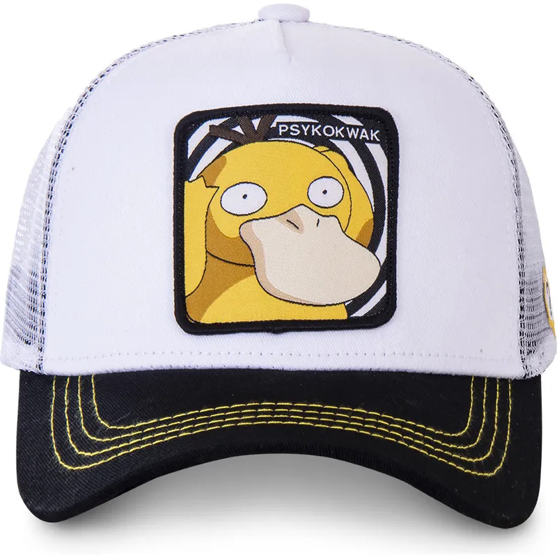 siltovka-zaoblena-biely-snapback-psy3-psyduck-pokemon-capslab siltovka-zaoblena-biely-snapback-psy3-psyduck-pokemon-capslab