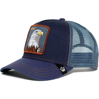 siltovka-zaoblena-tmavomodra-snapback-eagle-the-farm-goorin-bros