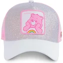siltovka-zaoblena-siva-snapback-rosa-purpurina-cal-radostinka-starostlivi-medvedici-capslab
