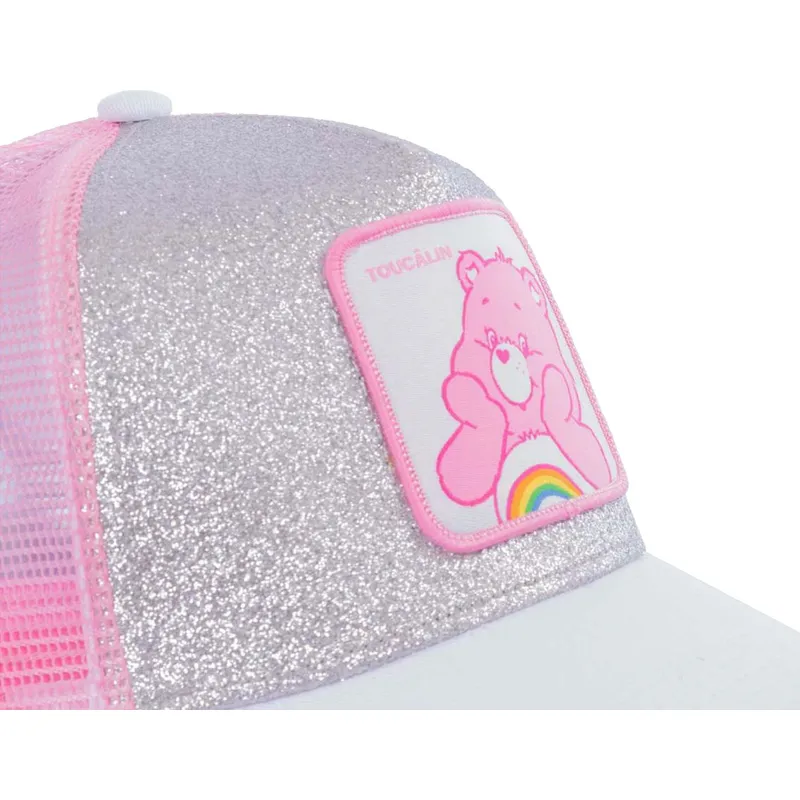 siltovka-zaoblena-siva-snapback-rosa-purpurina-cal-radostinka-starostlivi-medvedici-capslab