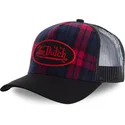 siltovka-zaoblena-cierna-snapback-estampado-cuadros-carb2-von-dutch