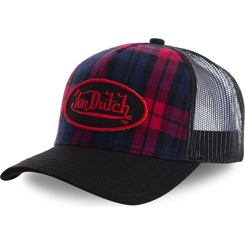 siltovka-zaoblena-cierna-snapback-estampado-cuadros-carb2-von-dutch