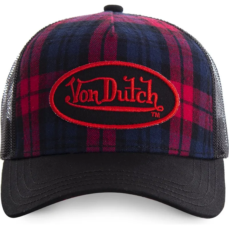 siltovka-zaoblena-cierna-snapback-estampado-cuadros-carb2-von-dutch
