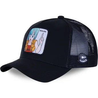 schwarze-trucker-kappe-bulma-bul2-dragon-ball-von-capslab