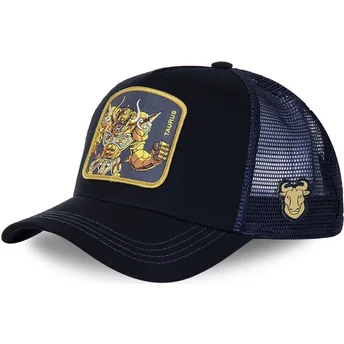 schwarze-und-blaue-trucker-kappe-tauro-tau-saint-seiya-die-ritter-des-zodiac-von-capslab