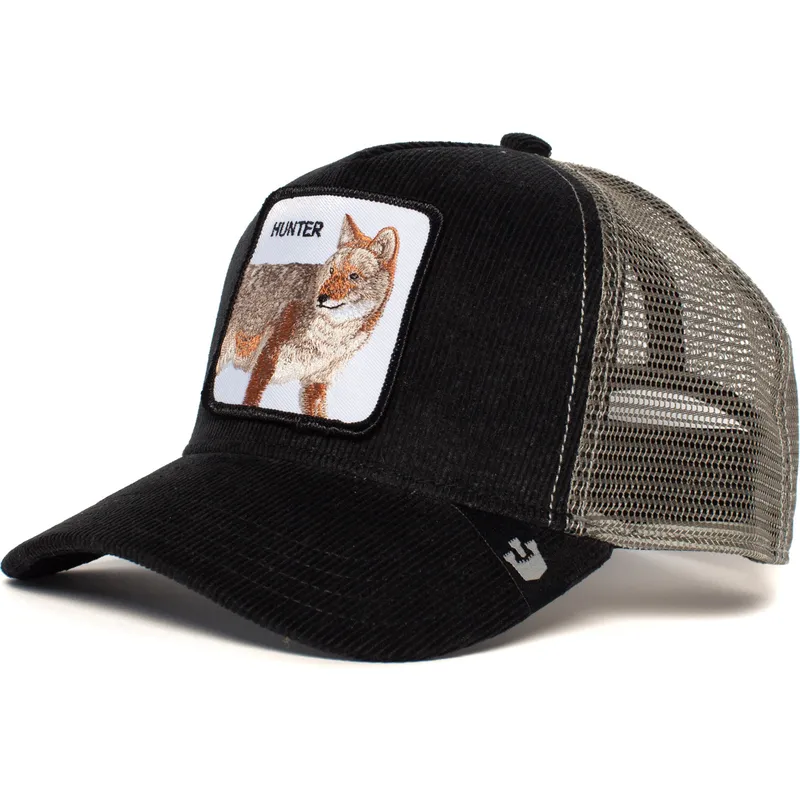 goorin-bros-schwarze-und-graue-trucker-kappe-wolf-hunter-in-the-woods